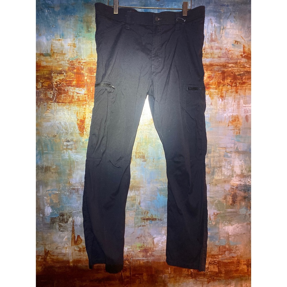 Mountain Khakis Mens Black Technical Cargo Pants‎ Straight Leg Outdoor Hiking 34